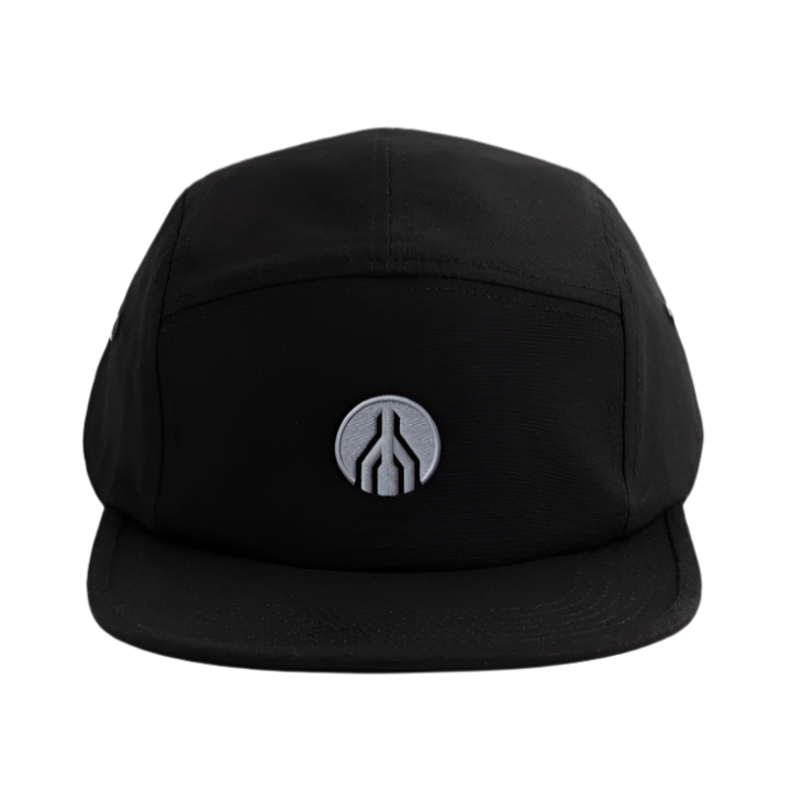 MAYDAY Canvas Camper Cap - weißer Stick - Schwarz