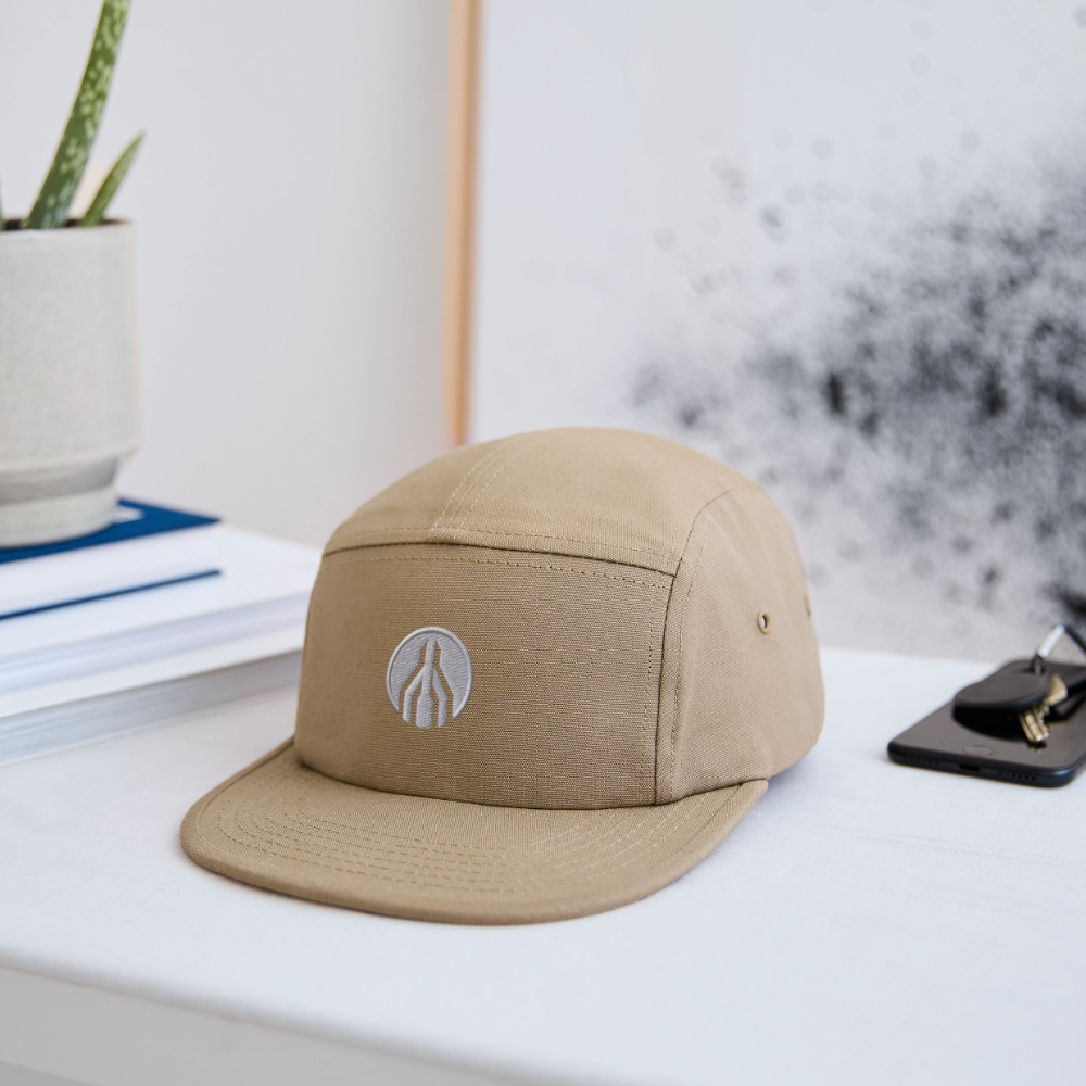 MAYDAY Canvas Camper Cap - weißer Stick - Khaki