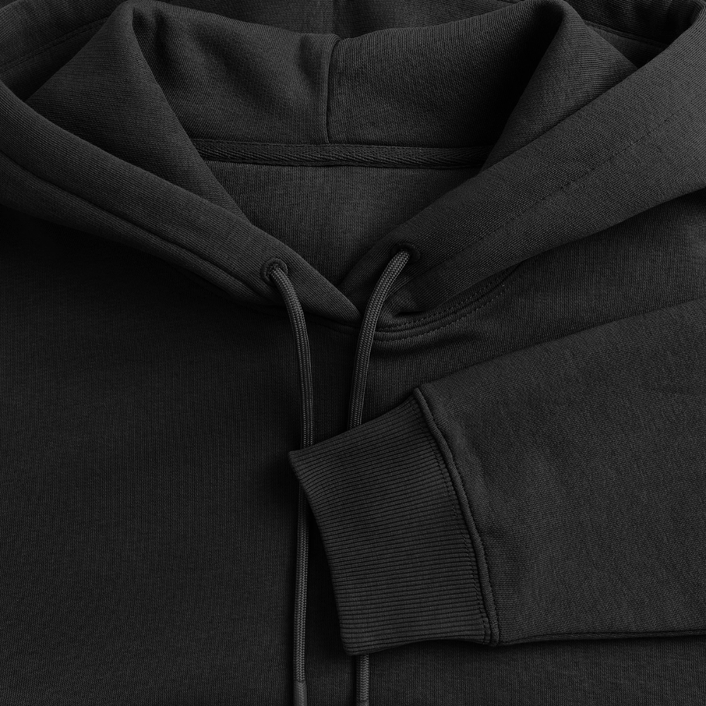 MAYDAY Uncompromising - Organic Kanguru Hoodie - Schwarz