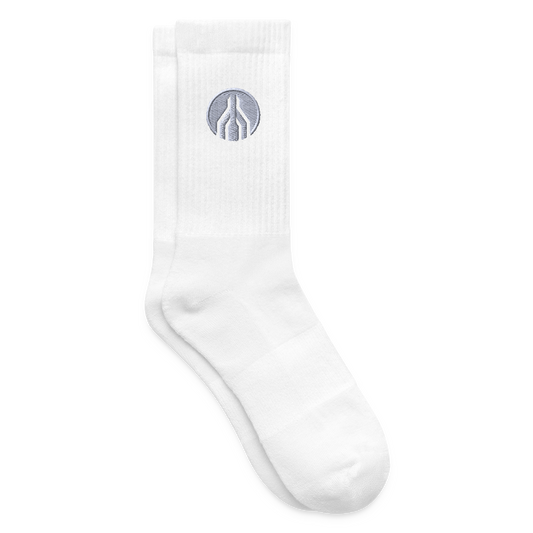 MAYDAY Tennissocken - weißer Stick - Weiß
