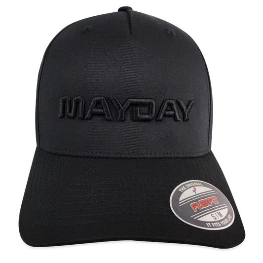 Snapback Cap - black on black 3D Stick - Schwarz