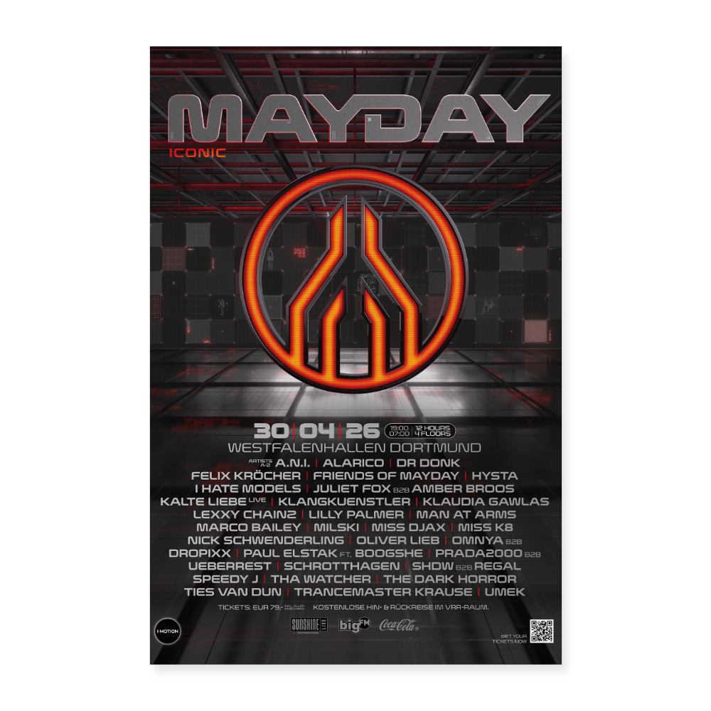 MAYDAY 2026 Poster - Weiß