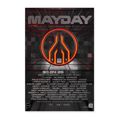 MAYDAY 2026 Poster - Weiß