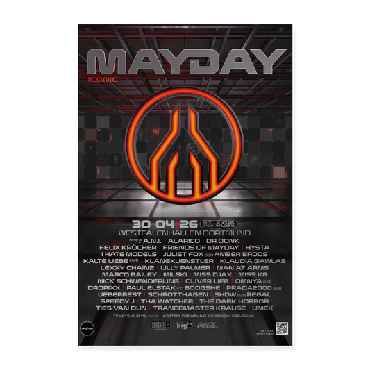 MAYDAY 2026 Poster - Weiß