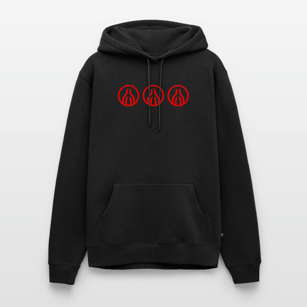MAYDAY Uncompromising - Organic Kanguru Hoodie - Schwarz