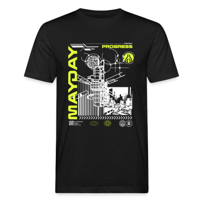 MAYDAY Progress - Unisex Organic T-Shirt - Schwarz