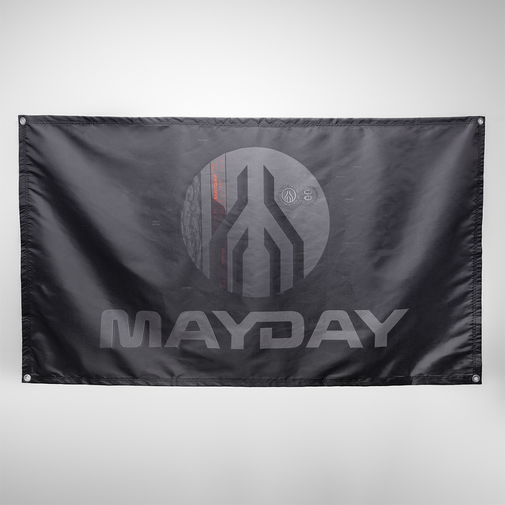 MAYDAY Fahne - Schwarz