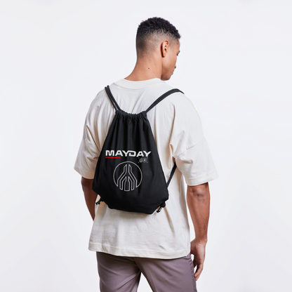 MAYDAY Progress - recycelter Gym Bag - Schwarz