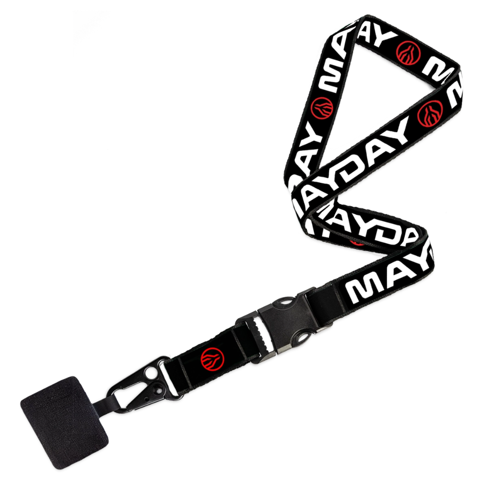 MAYDAY Iconic Smartphone Lanyard - Schwarz