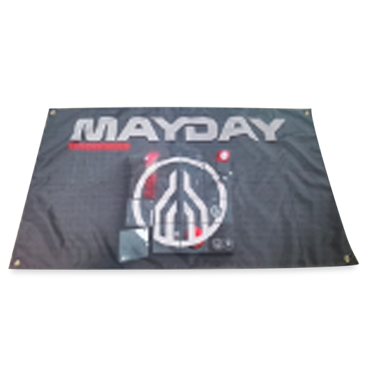MAYDAY 25 Flag - Schwarz