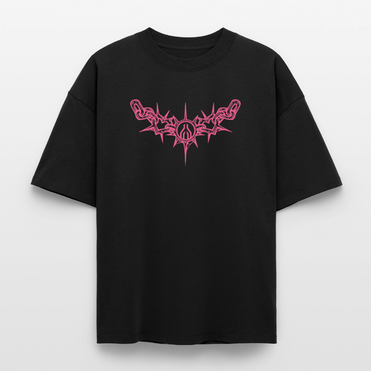 MAYDAY Electric Pink - Heavy Boxy T-Shirt - Schwarz
