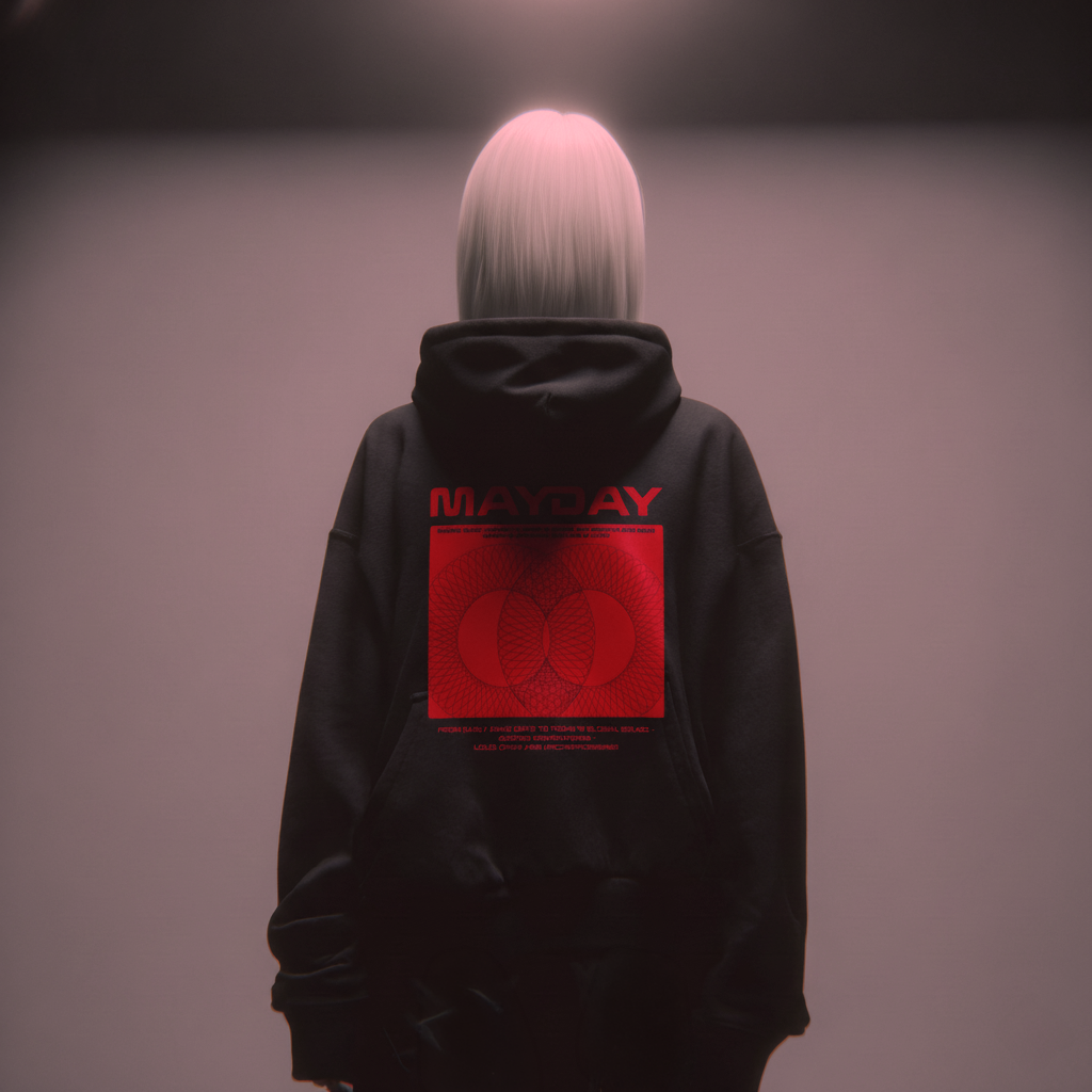 MAYDAY Uncompromising - Organic Kanguru Hoodie