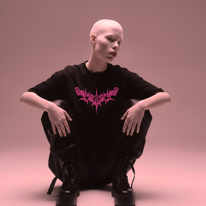 MAYDAY Electric Pink - Oversized Heavy Boxy T-Shirt