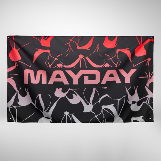 MAYDAY Fahne - Schwarz